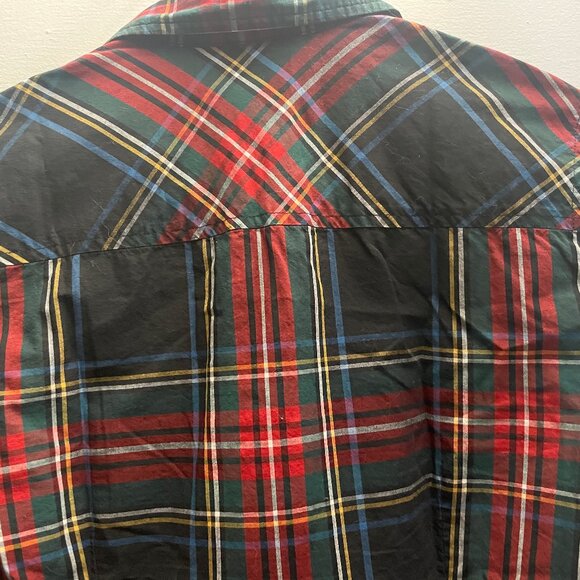 J. Crew Perfect Shirt 4 Stewart Tartan Christmas Plaid Shirt - Picture 4 of 4